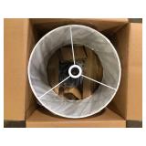 Hampton Bay Alderston 26 in. Matte Black and Antique Brass Adjustable Table Lamp Customer Returns See Pictures