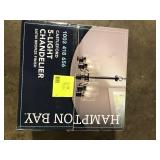 Hampton Bay Castleford 5-Light Oil Rubbed Bronze Transitional Classic Chandelier for Dining Areas with No Bulbs Included Customer Returns See Pictures