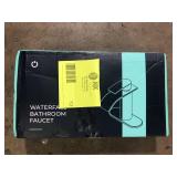 FORIOUS Single-Handle 1 or 3 Hole Waterfall Bathroom Faucet Bathroom Sink Faucet Black Customer Returns See Pictures