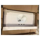 Vista 49 in. W x 22 in. D Quartz Vanity Top in Ivory Sparkle with a White Oval Basin by MarCraft  Customer Returns See Pictures