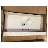 Vista 49 in. W x 22 in. D Quartz Vanity Top in Ivory Sparkle with a White Oval Basin by MarCraft  Customer Returns See Pictures