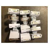 Lot of HALO 5 in. White Recessed Ceiling Light Trim with Open Splay  Customer Returns See Pictures