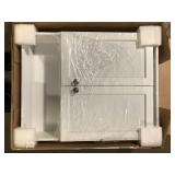 Glacier Bay 22-7/8 in. W. x 27-7/8 in. H Framed Surface-Mount Rectangular Bathroom Medicine Cabinet with Mirror, White  Customer Returns See Pictures