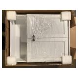 Glacier Bay 22-7/8 in. W. x 27-7/8 in. H Framed Surface-Mount Rectangular Bathroom Medicine Cabinet with Mirror, White  Customer Returns See Pictures