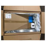 Elkay Crosstown 36 in. Farmhouse/Apron-Front Single Bowl 18 G Polished Satin Stainless Steel Kitchen Sink Kit w/ Accessories Customer Returns See Pictures