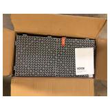 VEVOR Interlocking Drainage Mat Floor Tiles PVC Modular Gym Flooring Tiles 12 x 12 x 0.6 in. (Gray 50 Pcs,50 sq ft)  Customer Returns See Pictures