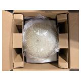 Commercial Electric 13 in. 2-Light Oil Rubbed Bronze Flush Mount with Frosted Glass Shade (2-Pack) Customer Returns See Pictures