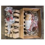 Hampton Bay Helena 19 in 3-Light Brushed Nickel Hanging Chandelier with Frosted Glass Shades for Dining Room Customer Returns See Pictures