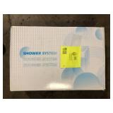 BWE 3-Spray Patterns With 2.5 GPM 12 in. Showerhead Wall Mounted Dual Shower Heads With Valve in Matte Black    Customer Returns See Pictures