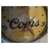 Coors Clock, Cribbage & Cards