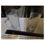 Cribbage, Playing Cards, Glass Steins