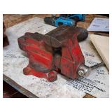 Bench Vise 4"-grip (Red)