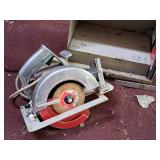 Powr-Kraft 7" Circular Saw with Extra Blades, Metal Case