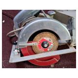 Powr-Kraft 7" Circular Saw with Extra Blades, Metal Case