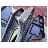 Lot of (2) Plastic Chain Saw Cases (Black) (empty)