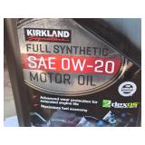 Lot of (2 Boxes) Kirkland SAE 0W-20 Full Synthetic Motor Oil Quart Plastic Jugs 5-count ( 10 total items )