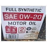 Lot of (2 Boxes) Kirkland SAE 0W-20 Full Synthetic Motor Oil Quart Plastic Jugs 5-count ( 10 total items )