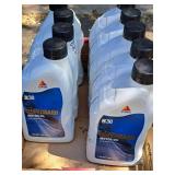 Lot of (9) Citgo Safeguard SAE 30 Motor Oil Quart Plastic Bottles