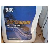 Lot of (9) Citgo Safeguard SAE 30 Motor Oil Quart Plastic Bottles