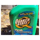 Lot of (4) SAE 5W-20 Motor Oil Quart Plastic Bottles