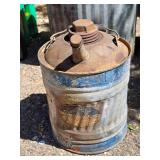Vintage Metal Oil/Fuel Can