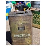 Vintage Sears Spectrum 10-Quart Metal 10W-30 Motor Oil Can (empty)