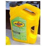 Lot of (1) Pennzoil Premium Outboard  & Multi-Purpose 2-Cycle Oil 1-Gallon Plastic Bottle