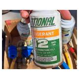 Lot of (4) Cans of Refrigerant with (2) AC Dispensers