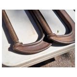 Lot of (2) C-Clamps 8"