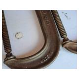 Lot of (2) C-Clamps 6"