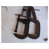 Lot of (4) C-Clamps 3"