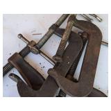 Lot of (4) C-Clamps 3"