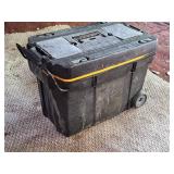 Plastic Rolling Tool Box (Black/Yellow)