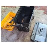 Plastic Rolling Tool Box (Black/Yellow)