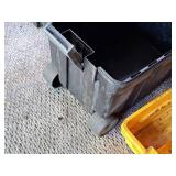 Plastic Rolling Tool Box (Black/Yellow)