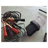 Shop Work Light with Alligator Clips For 12 Volt Battery