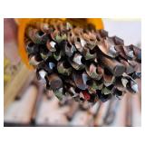 Lot of (1 Bottle) Assorted Drill Bits