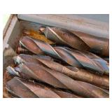 Lot of (1 Case) Assorted Large Drill Bits