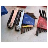 Lot of (4) Assorted Hex Key Sets