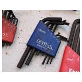 Lot of (4) Assorted Hex Key Sets