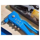 Lot of (2) Riveting Tools and Rivets
