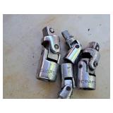 Lot of (4) Swivel Sockets - 3/8" Drive and 1/2" Drive