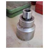 Lot of (2) 1/2" to 3/4" drive Socket Adapter w/ 1-3/4" Socket 3/4" Drive