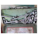 1/4"-drive Socket Set with Metal Case (green)