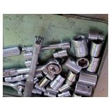 1/4"-drive Socket Set with Metal Case (green)