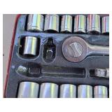 3/8"-drive Ratchet Socket Set with Plastic Case