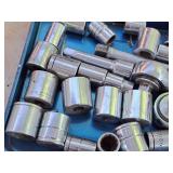 3/8"-drive Ratchet Socket Set with Metal Case (blue)