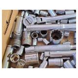 Lot of (1 Tray) Assorted Sockets and Ratchets - 1/4", 3/8", 1/2" Drives