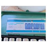 Tool Shop® 3/8"-drive Deep Well Socket Set 8-piece (Green) with Metal Case