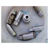 Lot of (7) 3/8"-drive Assorted Deep Well Sockets